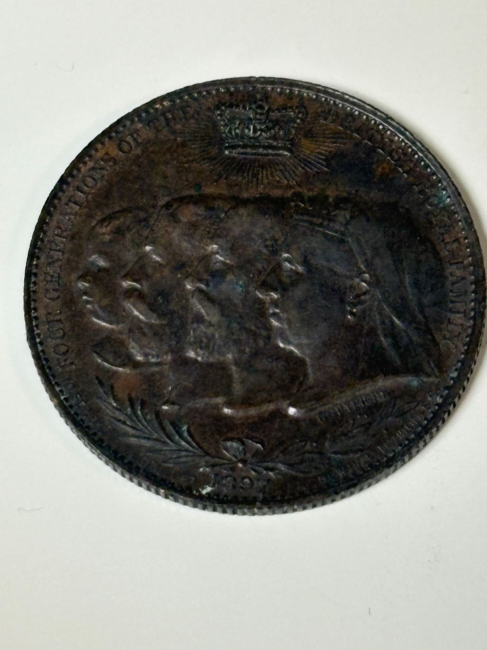 Lot 189: 1897 Queen Victoria Jubilee Coin
