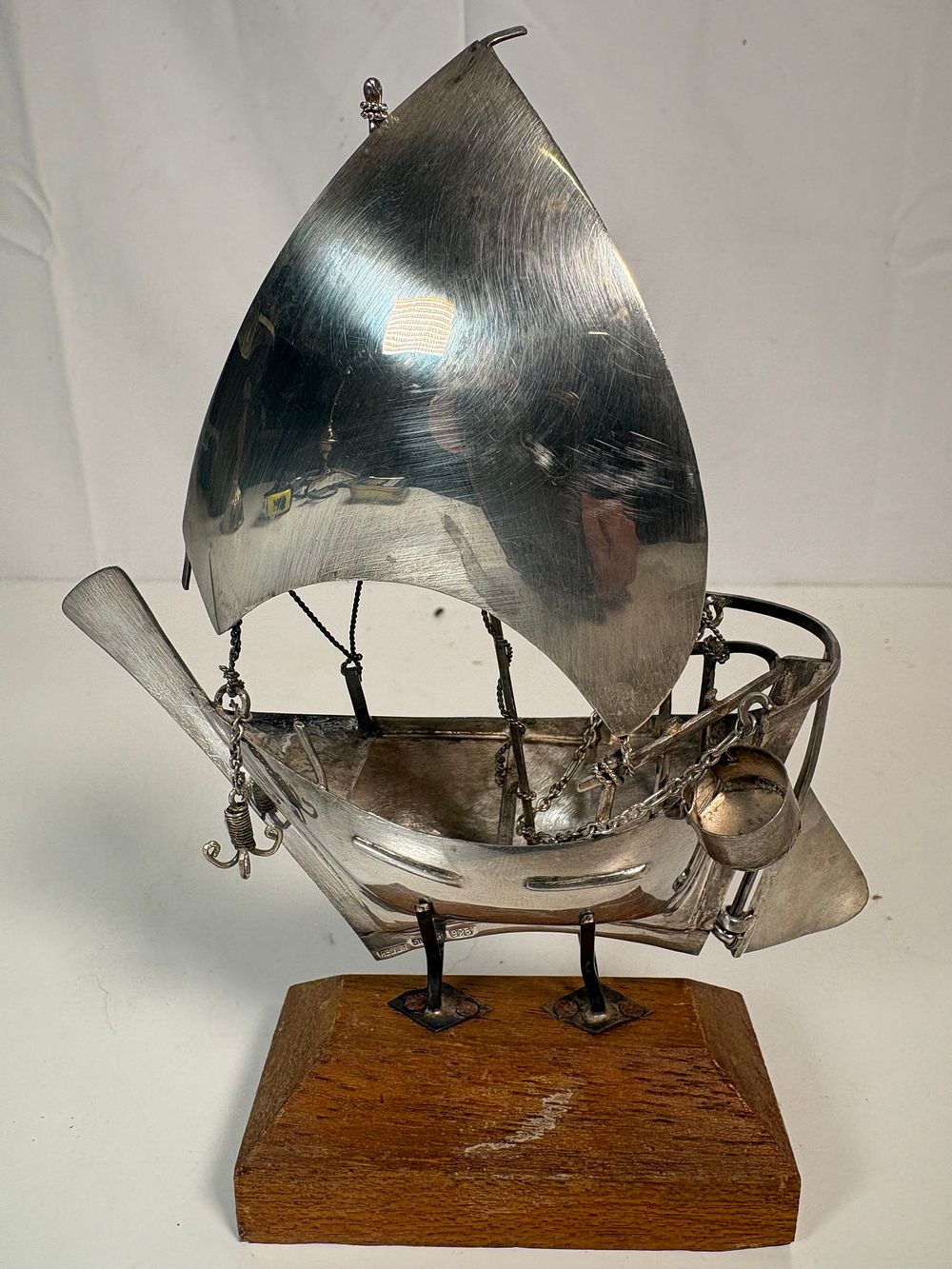 Lot 193: Sterling Silver Sailing Boat
