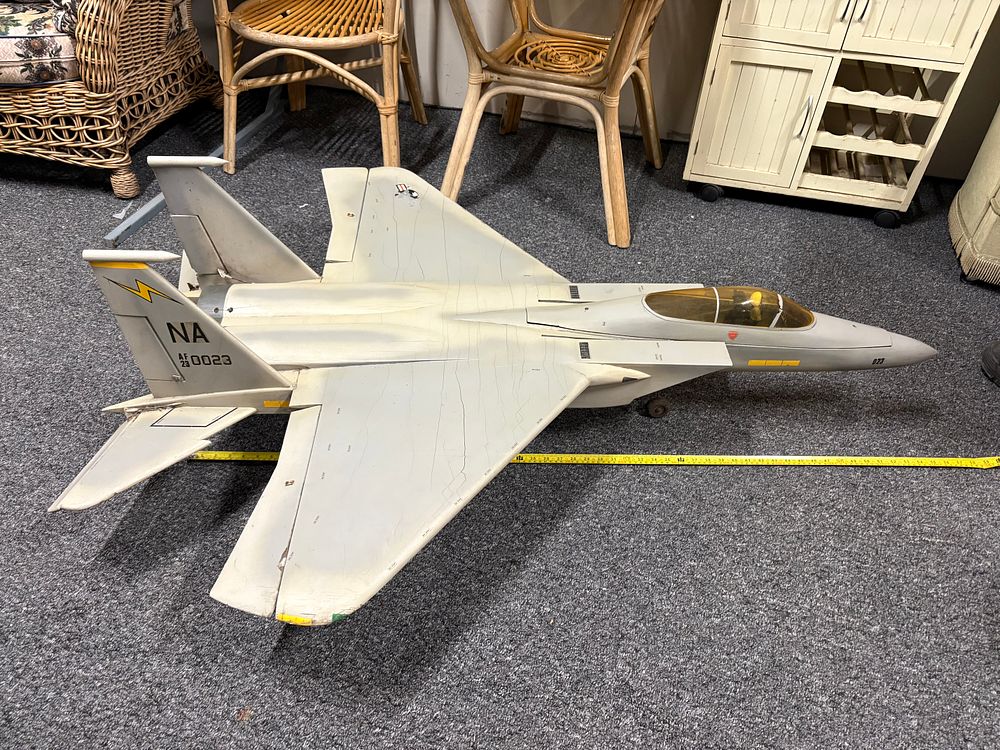 Lot 169: Large Model Jet Fighter 4 ft Wingspan