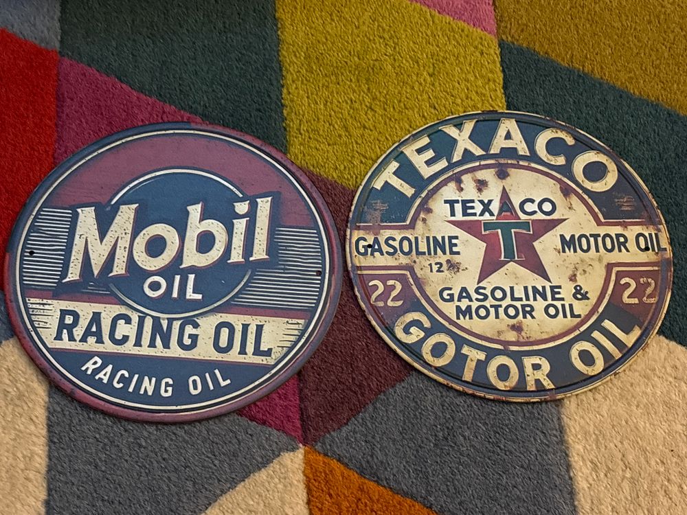 Lot 223: Two Tin plate Man Cave Signs