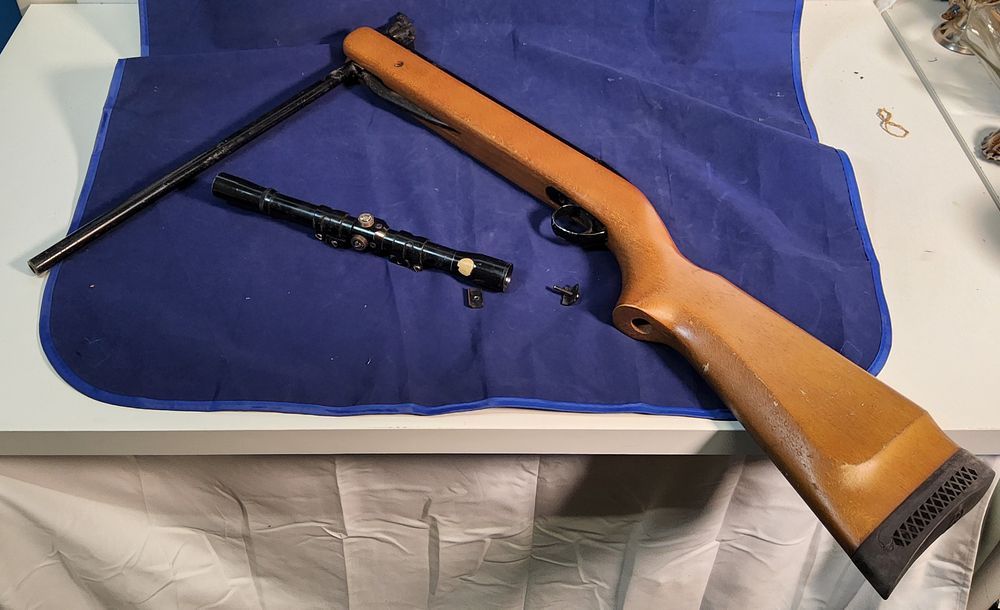 Lot 240: BSA " Mercury Air Rifle ....with sight.