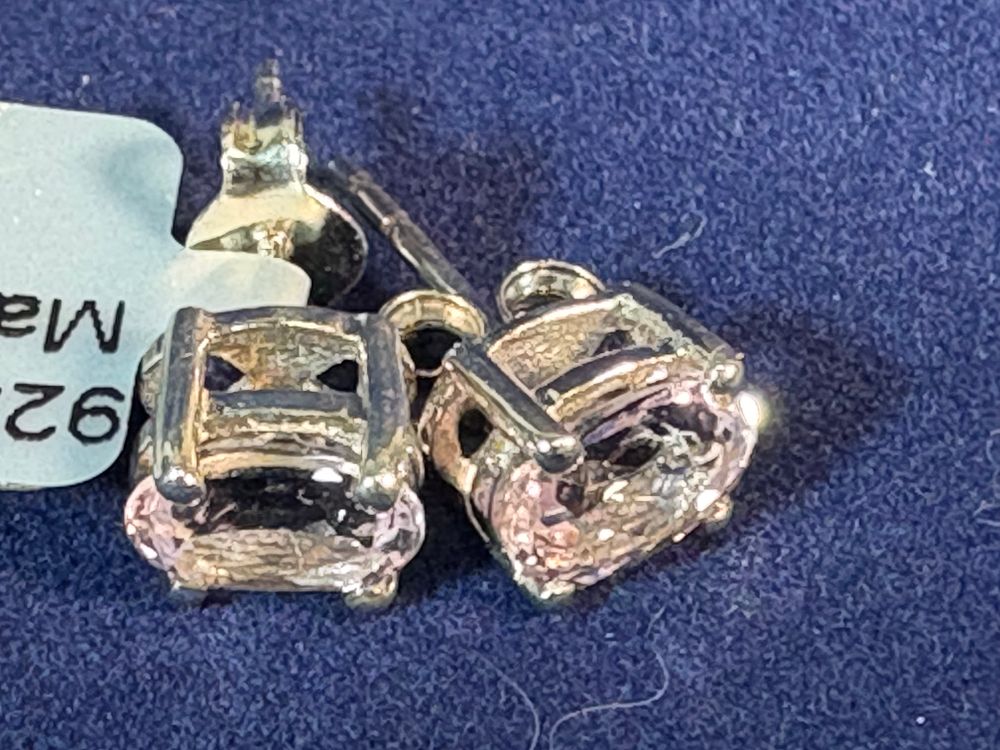 Lot 188a: Pair of Silver Earrings .