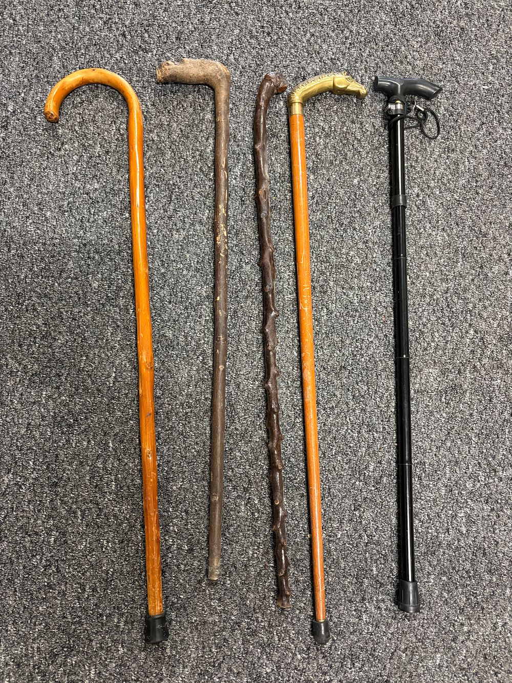 Lot 284: Five Walking Sticks