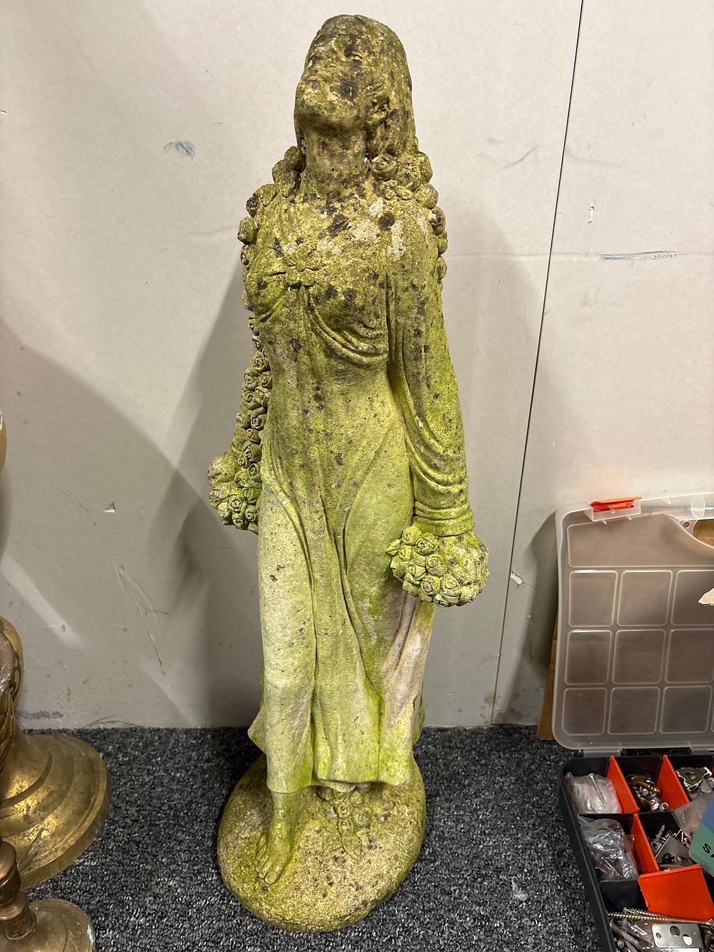 Lot 154: Weathered Garden Statue ,