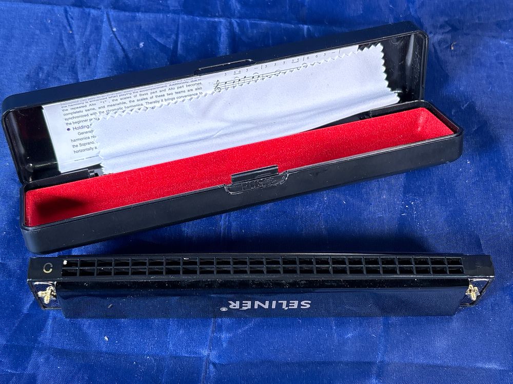 Lot 163: Cased Seliner 24 Hole Harmonica