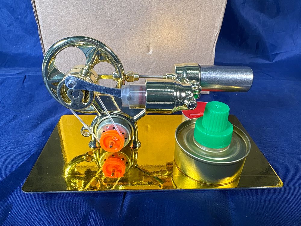 Lot 168: Boxed New Steam Engine with Dynamo and LED Lights