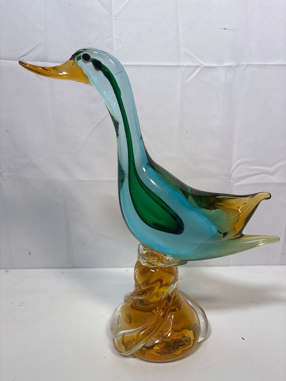 Lot 201: Large vintage Glass Duck Murano or Style ?