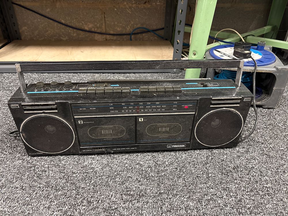 Lot 248: Ferguson Double cassette Radio .