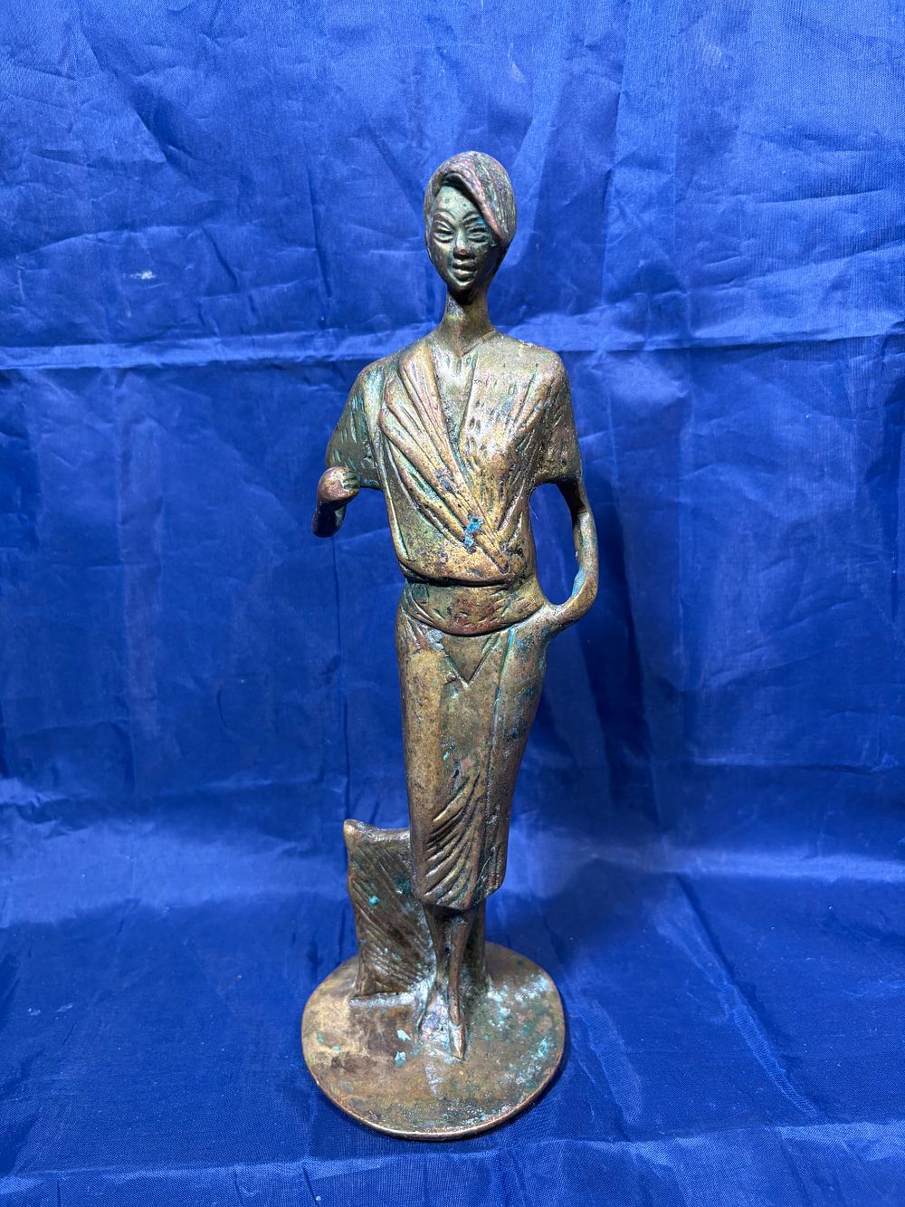 Lot 260: Vintage Art Deco Brass Figurine