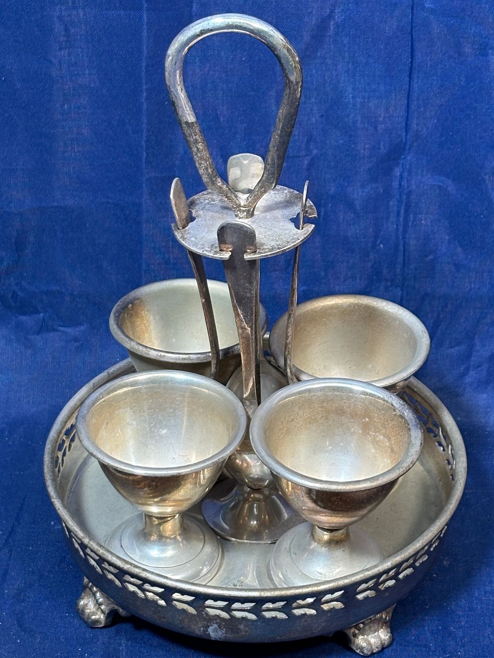 Lot 285: Vintage Silver Plated Egg Cups
