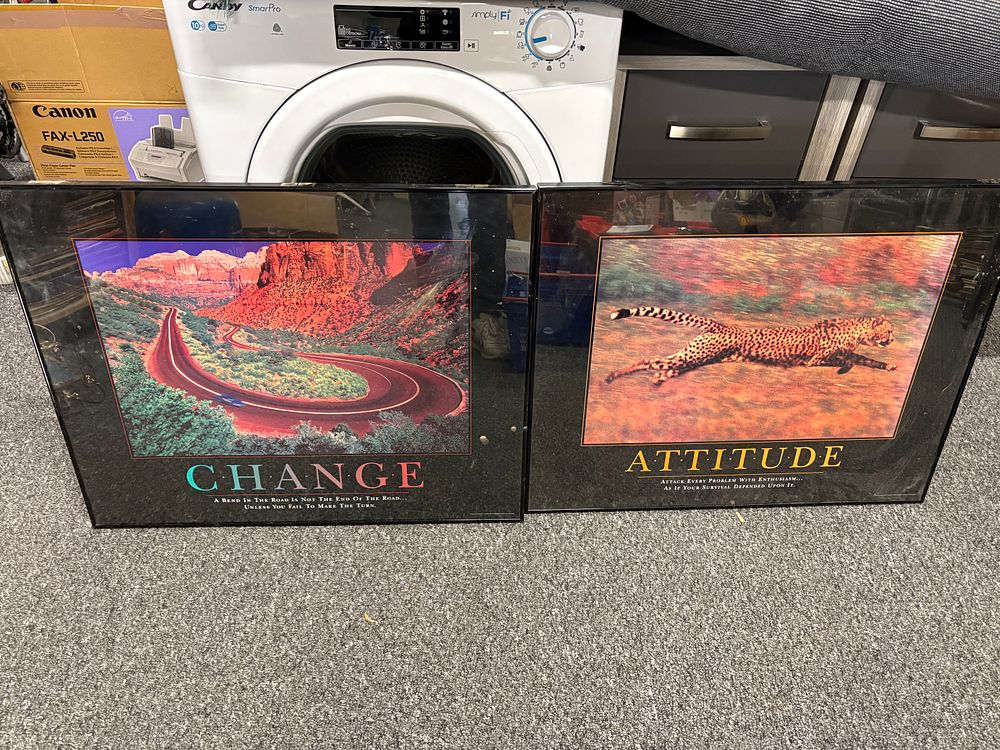 Lot 319: Two Large inspirational Prints