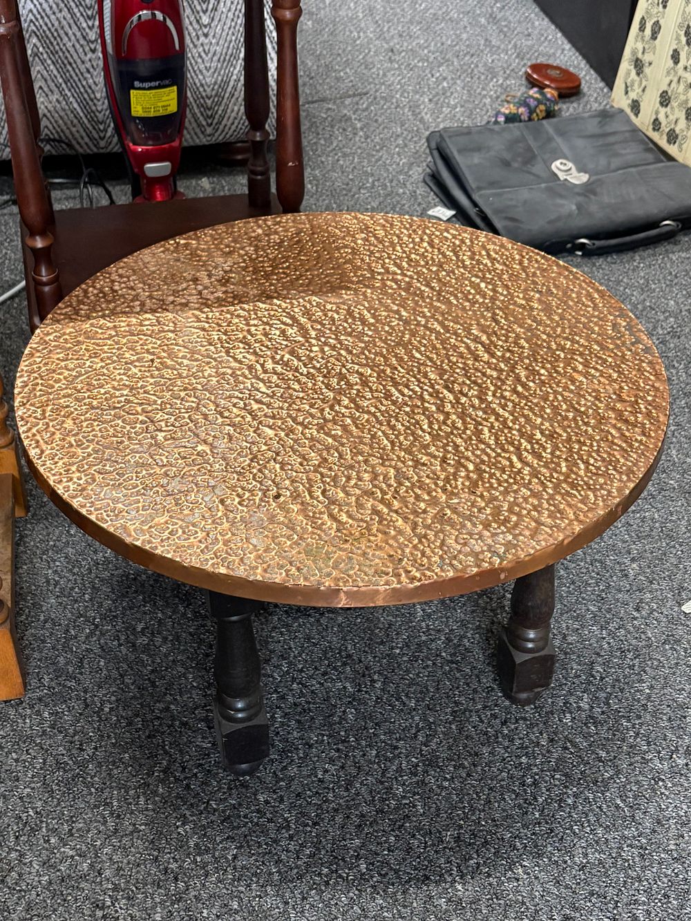 Lot 338: Copper Topped Coffee Table