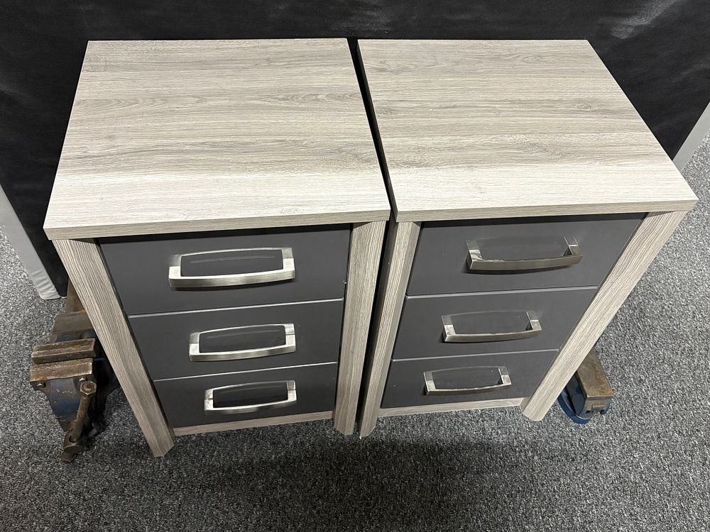Lot 342: Modern Soft Close Bedside Drawers