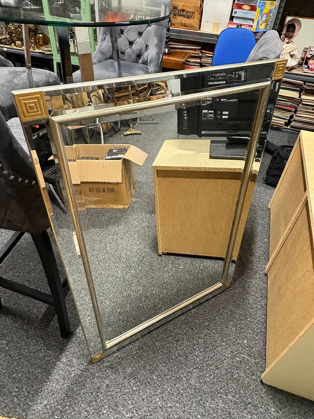 Lot 347: Large Bevelled Mirror