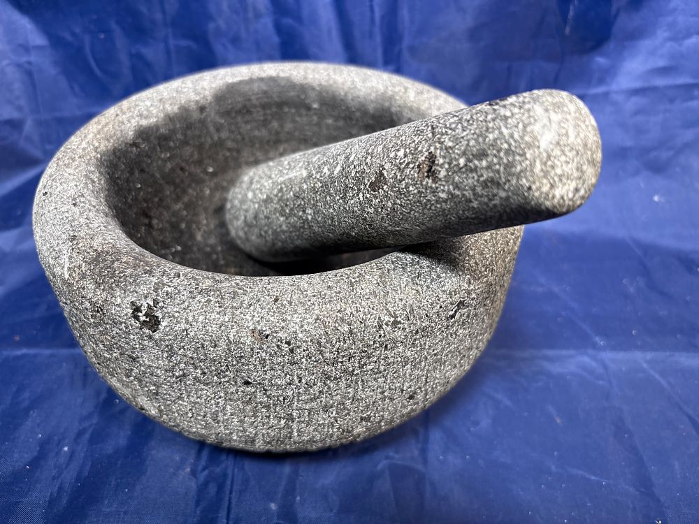 Lot 396: Large Heavy Pestle and Mortar