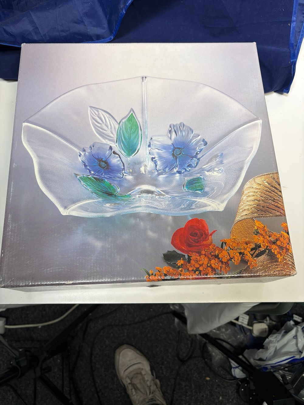 Lot 402: German Waltherglas Fruit Bowl