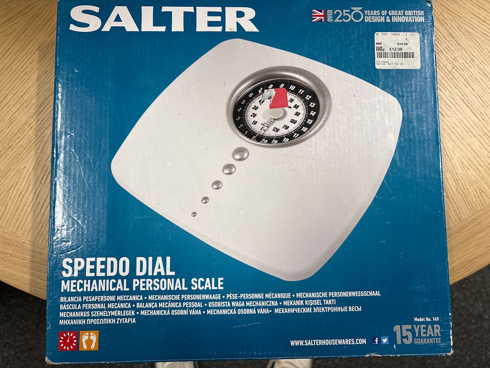 Lot 33a: Boxed Salter Personal Scale