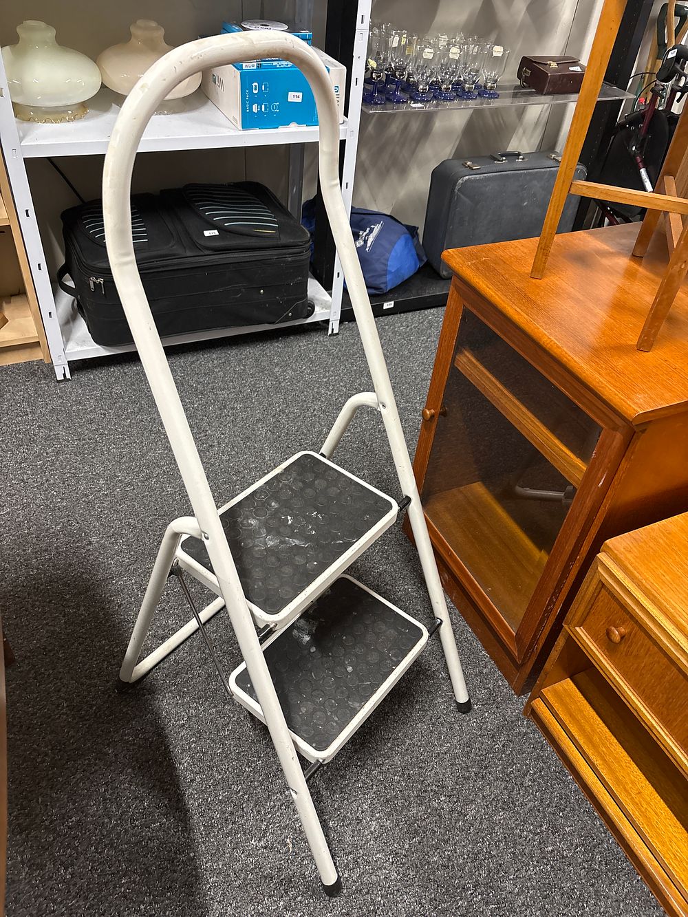 Lot 153: Two Step Ladder with Grab Bar