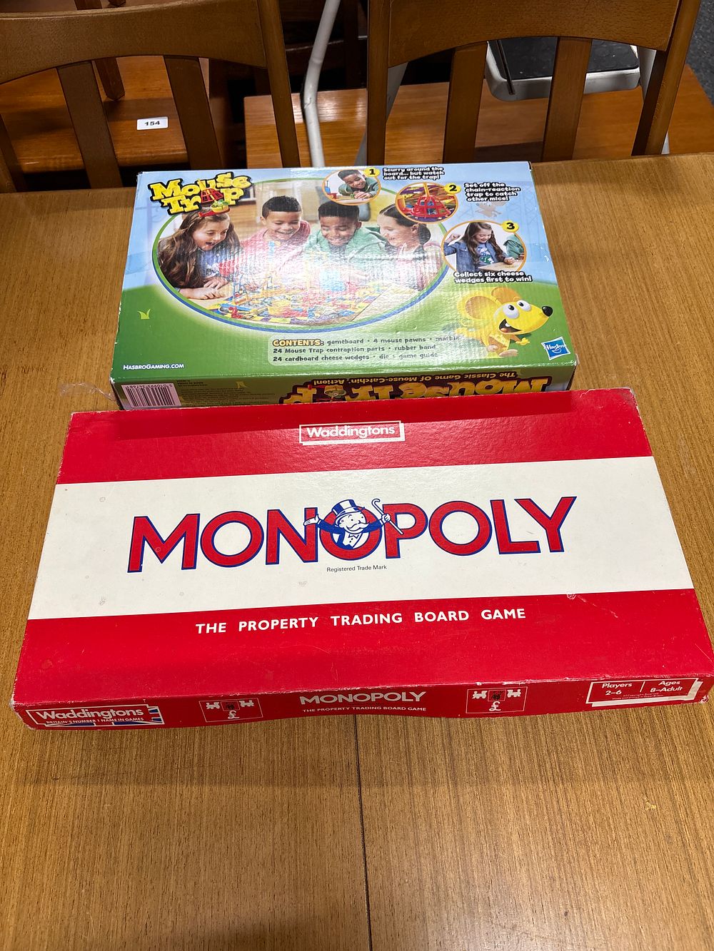Lot 157: Mouse trap Game and Monopoly Game