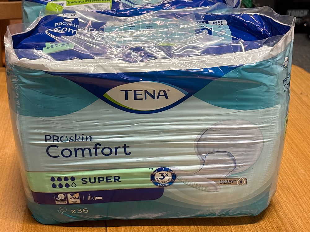 Lot 159: Three Packs of Tena Proskin Comfort Super