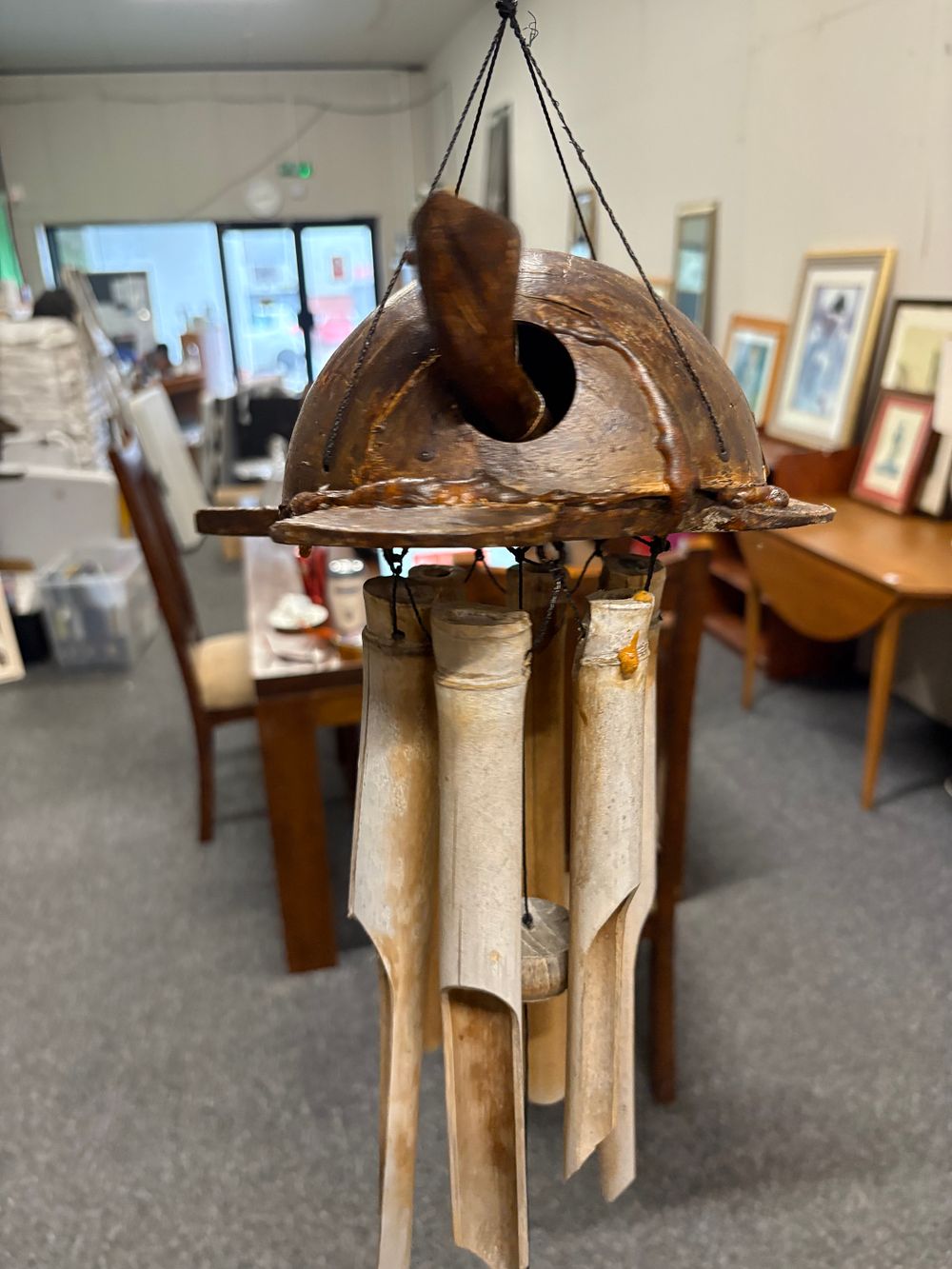 Lot 177: Large Turtle Bamboo Windchime