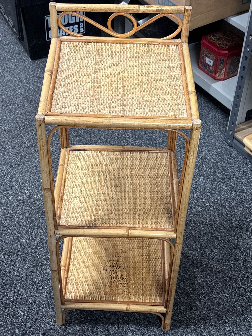 Lot 139a: Three Tier Bamboo shelf unit