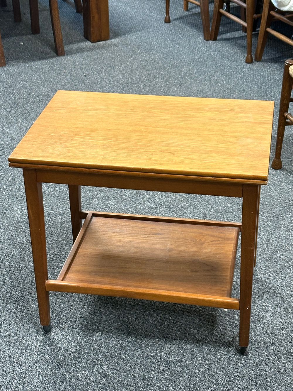 Lot 201: Eastcraft card Table / Side Table / Serving Trolley Mid Century Modern