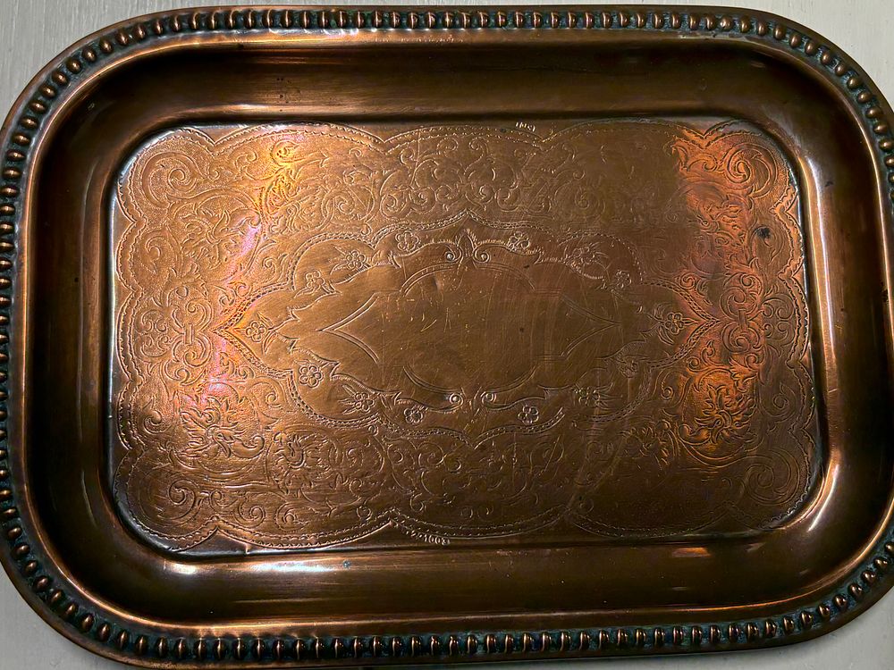 Lot 207: Arts and Crafts Copper Tray