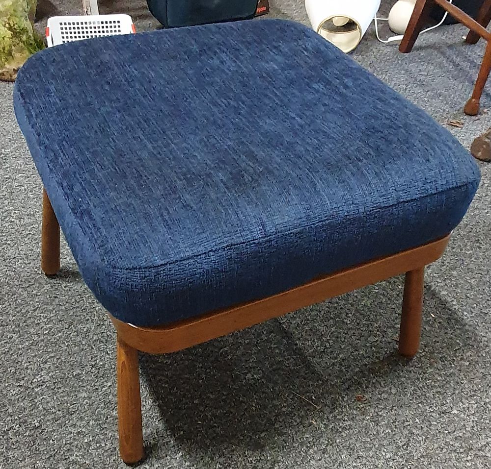 Lot 251: Mid-century modern Ercol footstool from doorway to value