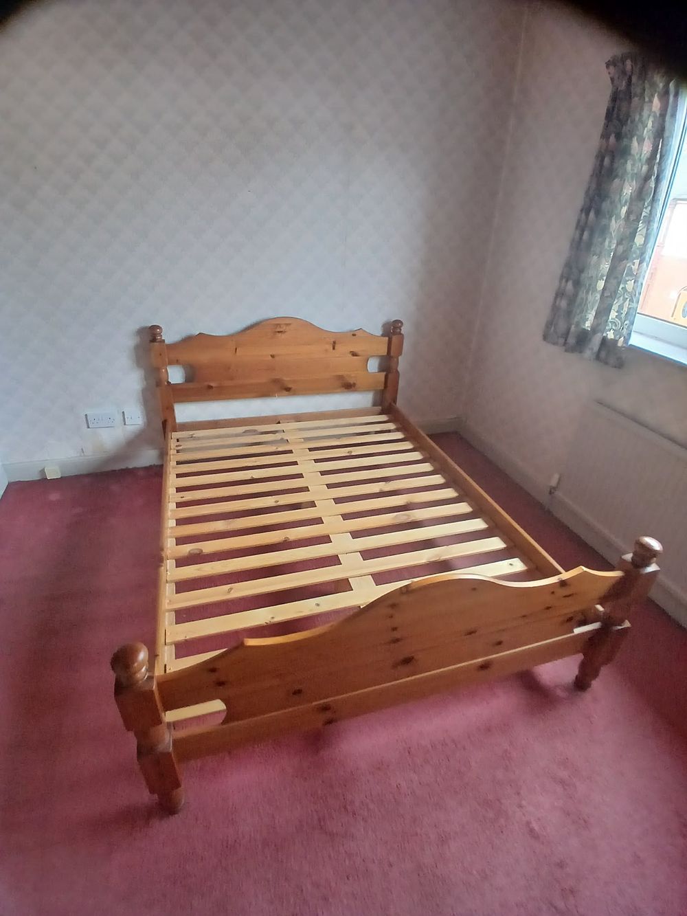 Lot 54a: Pine Double Bed Frame