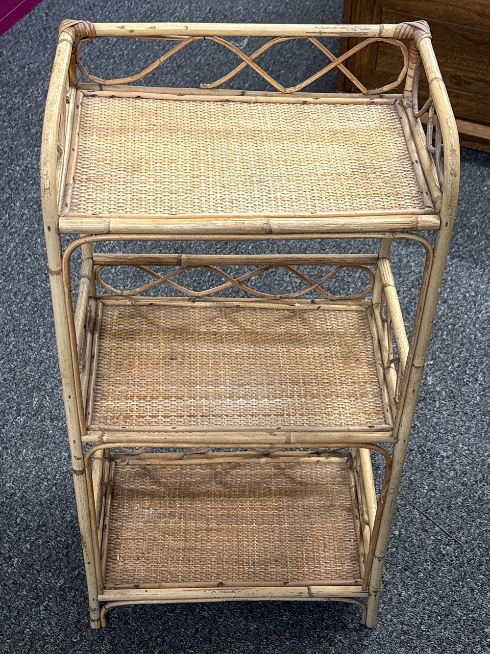 Lot 139b: Three Tier Bamboo shelf unit