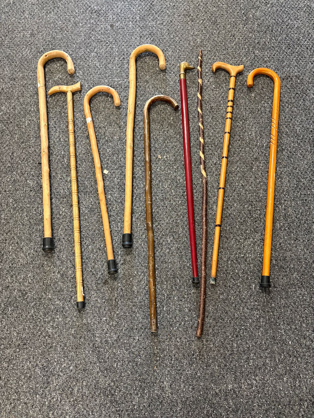 Lot 280: Nine Walking Sticks