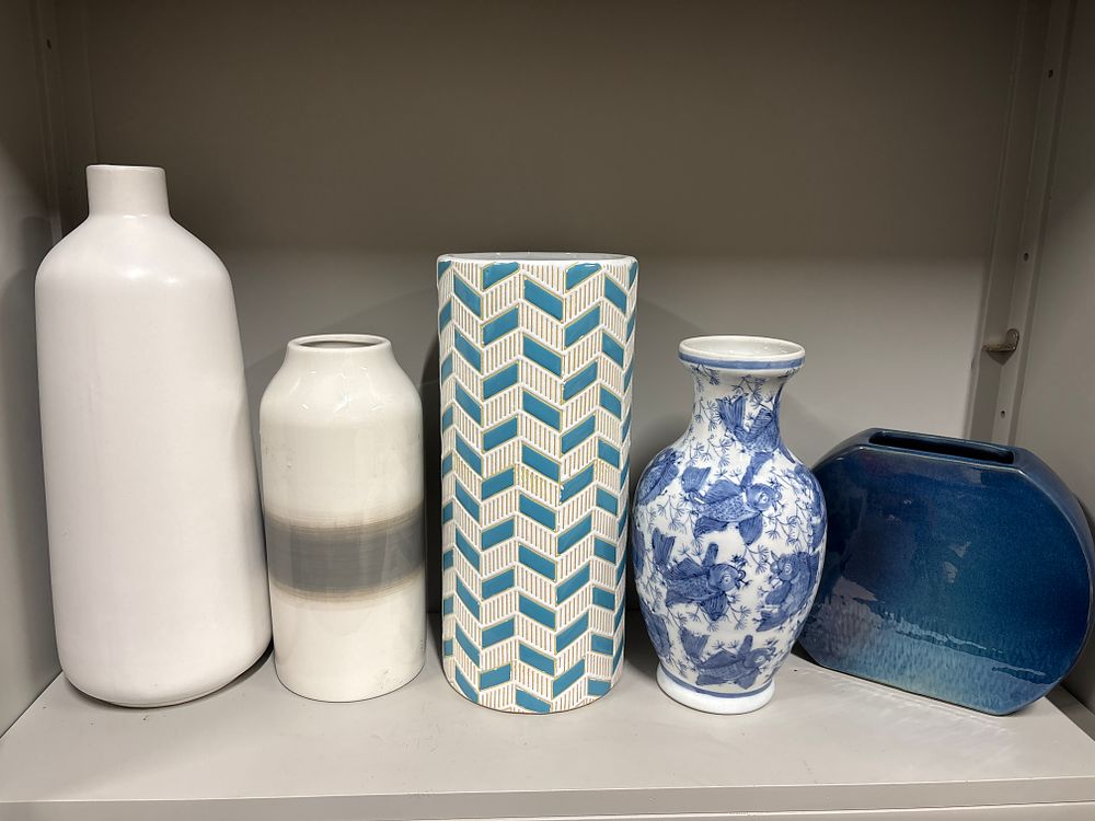 Lot 157: Five Contemporary Vases