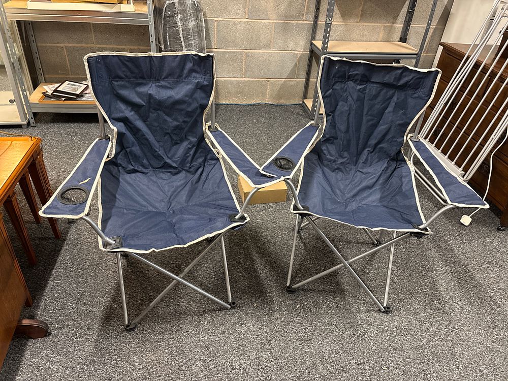 Lot 170: Two Folding Camp Chairs