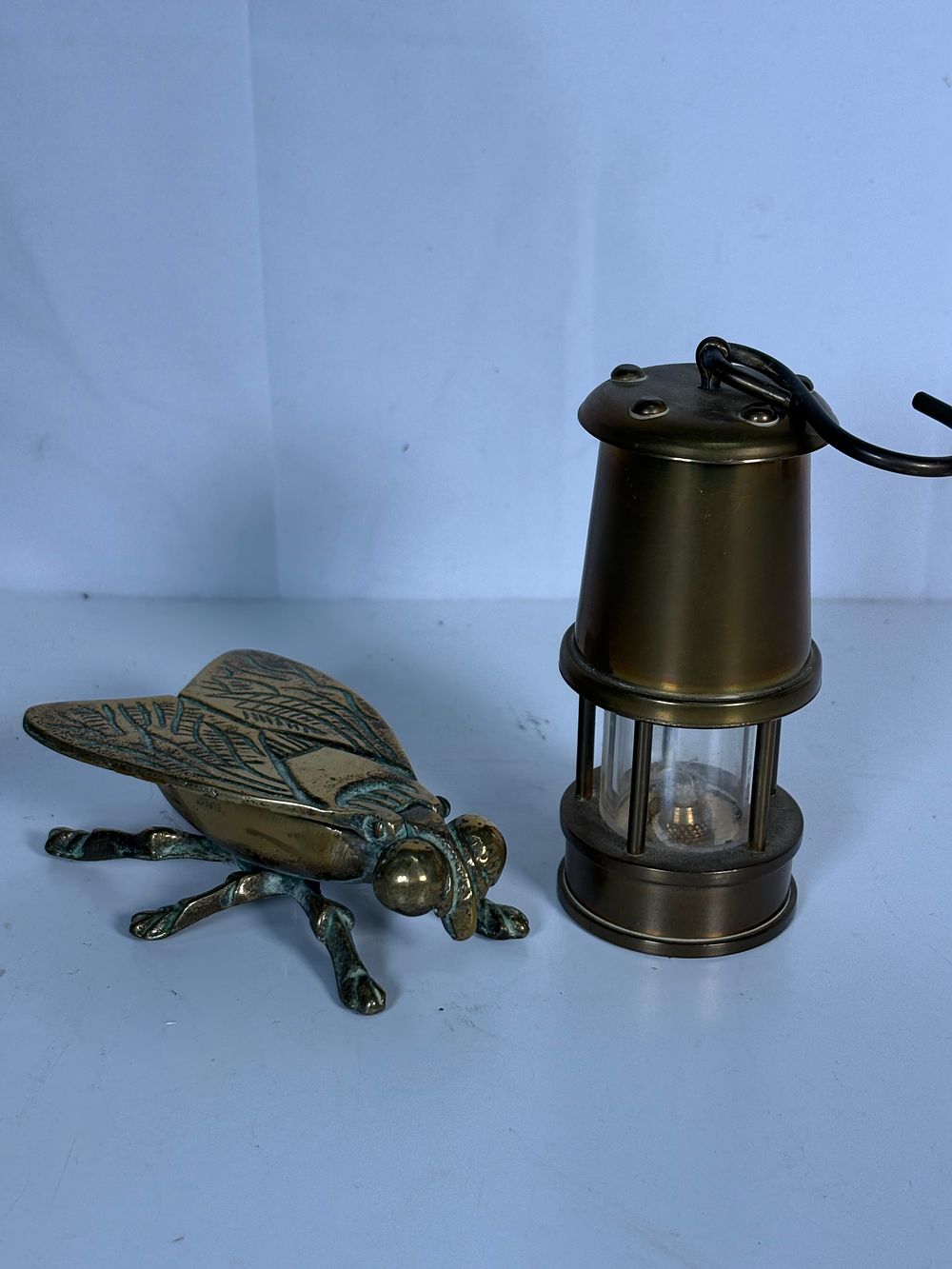 Lot 181: Two Brass Items