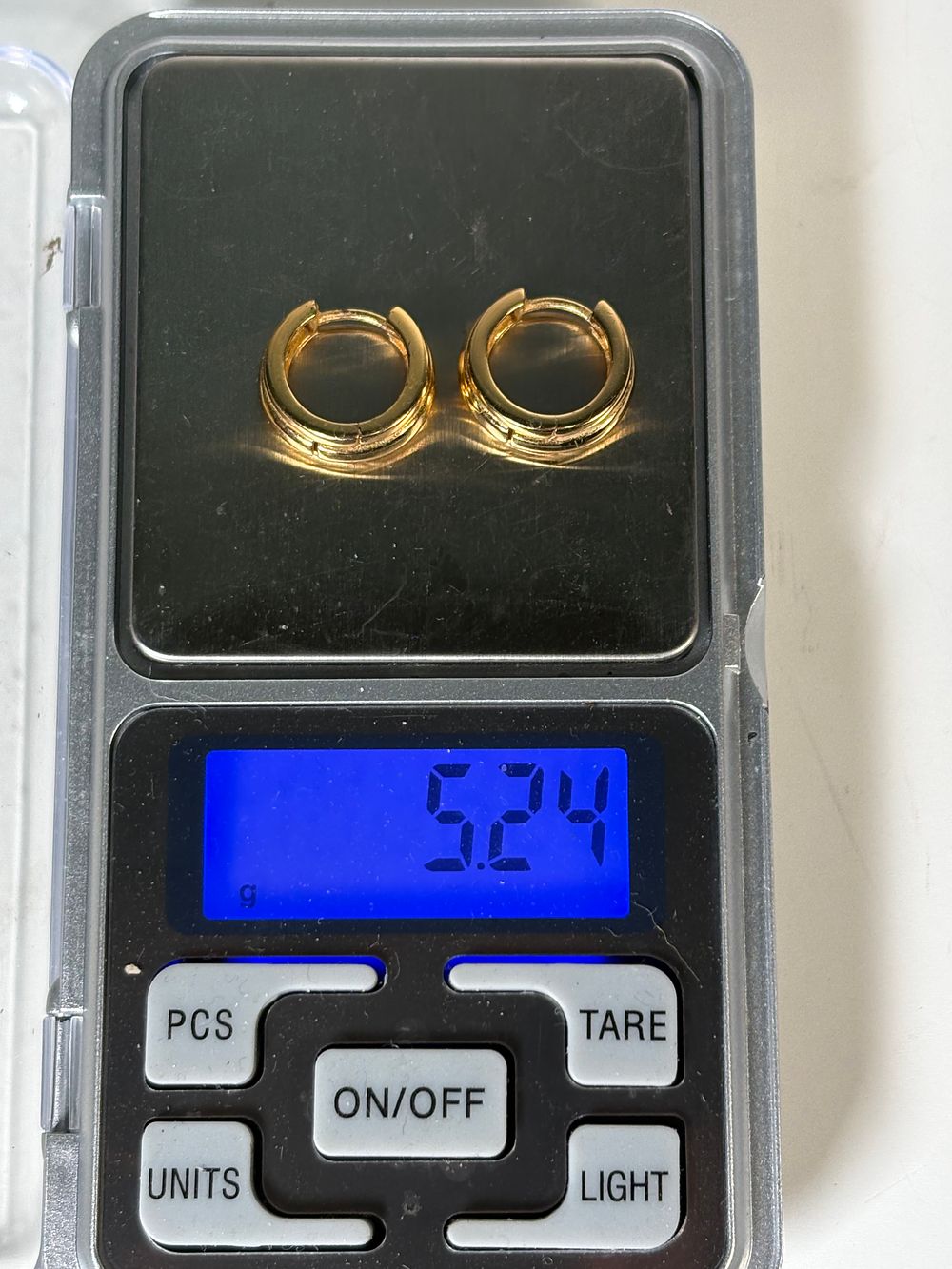 Lot 187: Pair of Gold Plated Sterling Silver Earrings