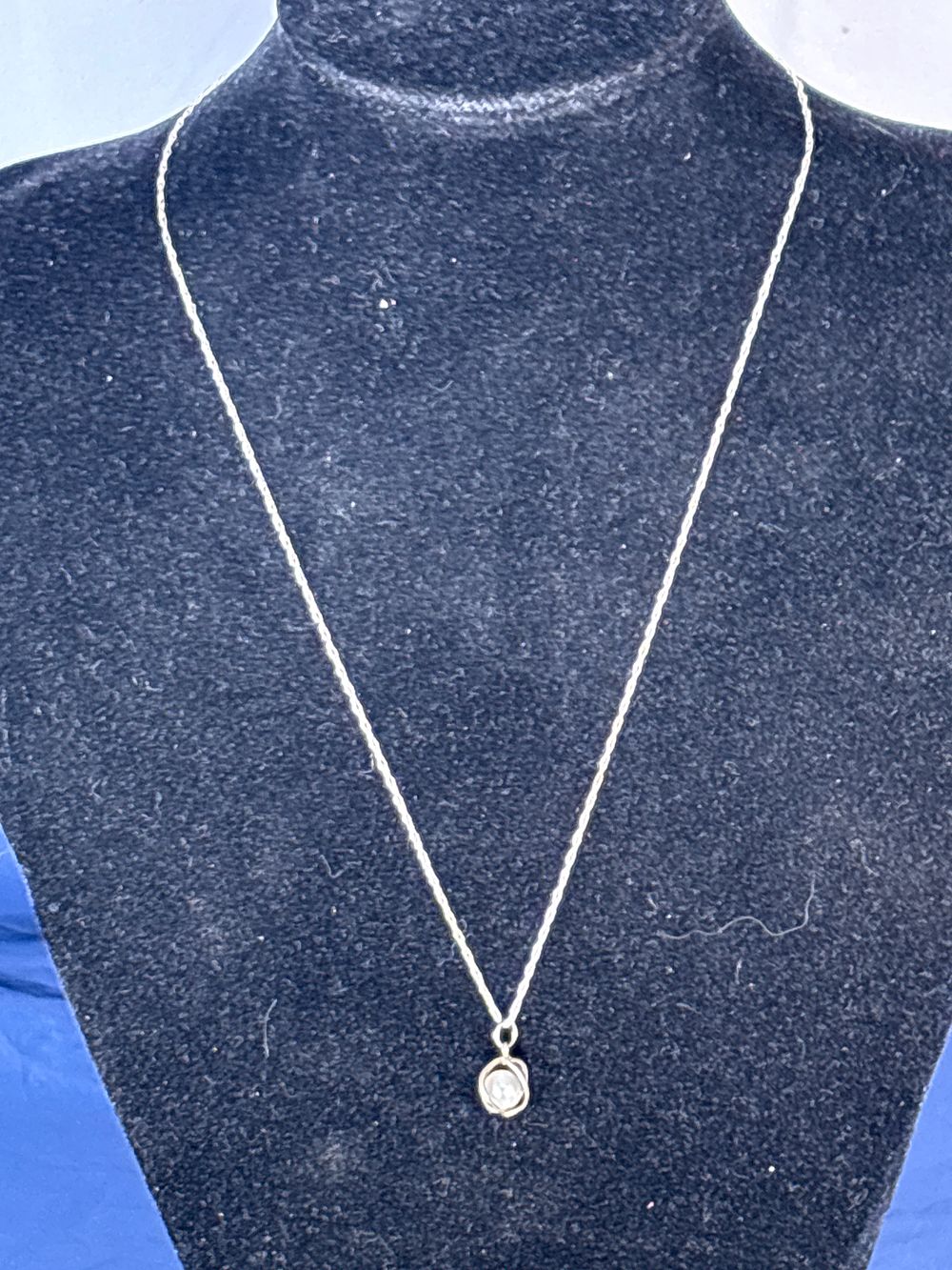Lot 196: Sterling Silver 18” Chain with Pendant
