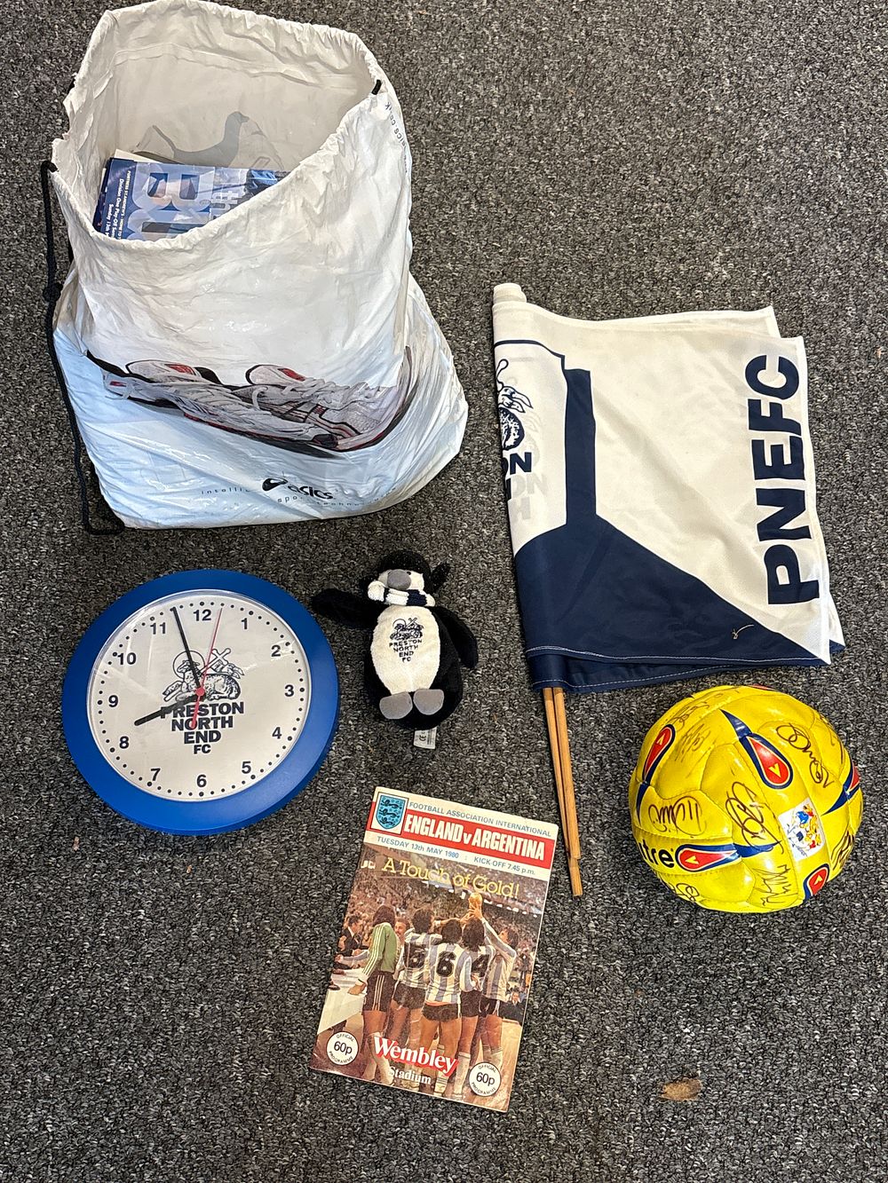 Lot 217: Football Items