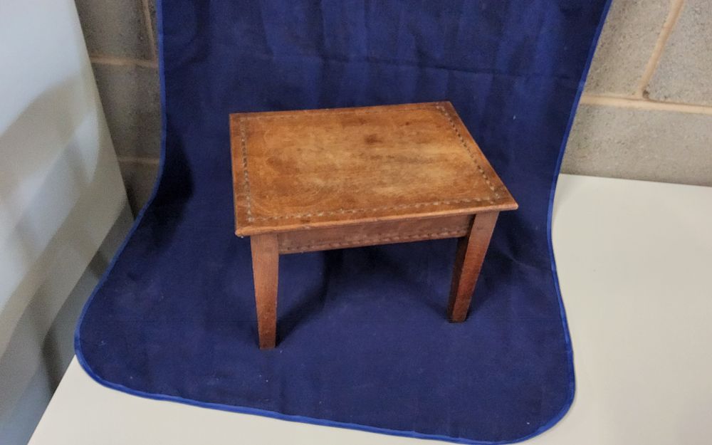 Lot 260: Wooden stool/ mini table