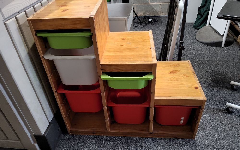 Lot 280: Ikea storage units