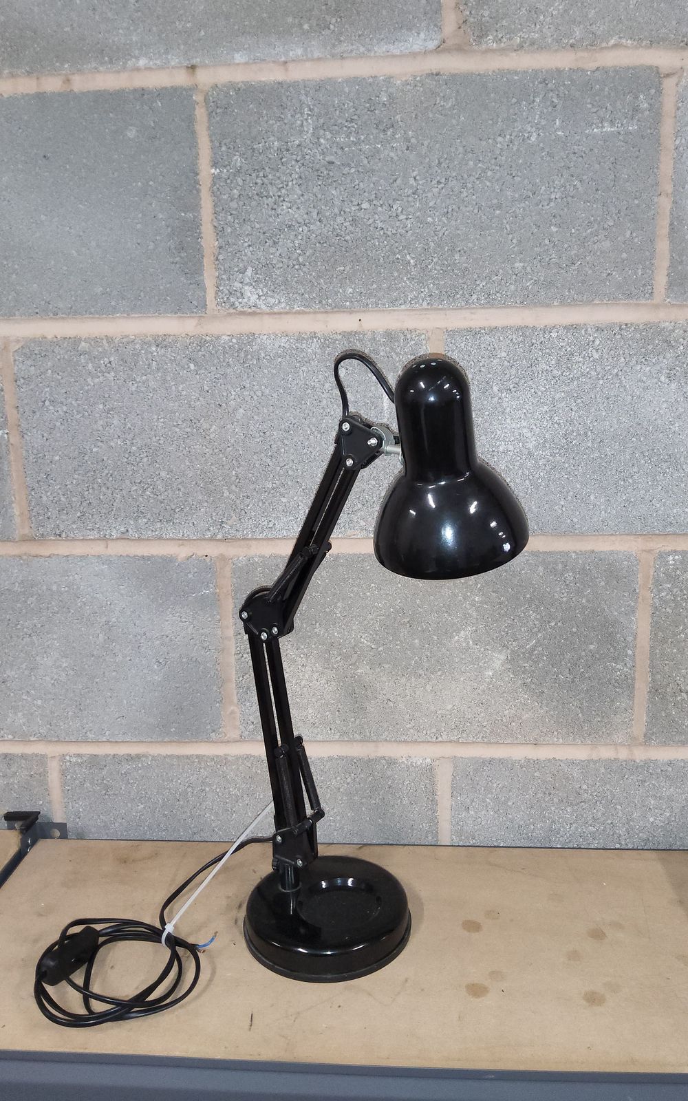 Lot 162: Black angle poise lamp untested