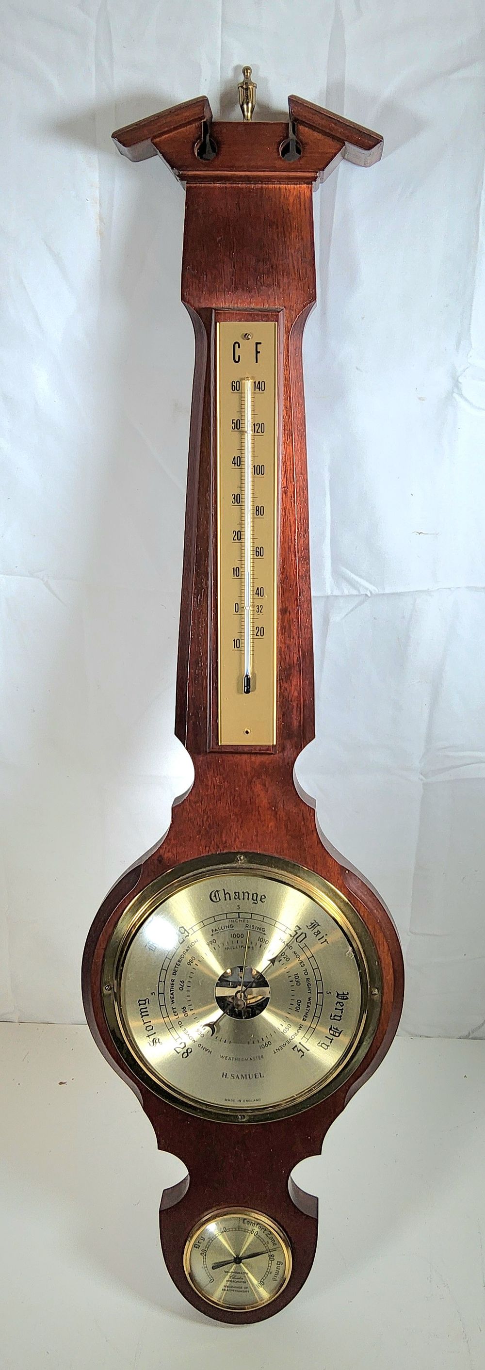 Lot 185: Large Barometer.