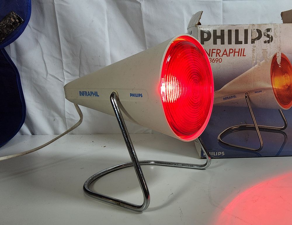 Lot 199: Vintage infrared heat lamp.