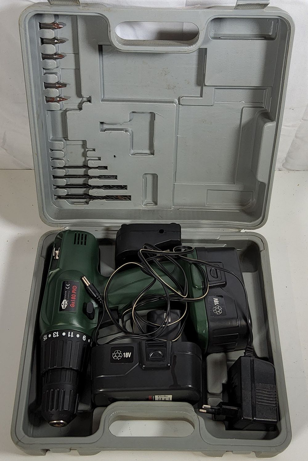Lot 204: Cordless Drill with charger pack.