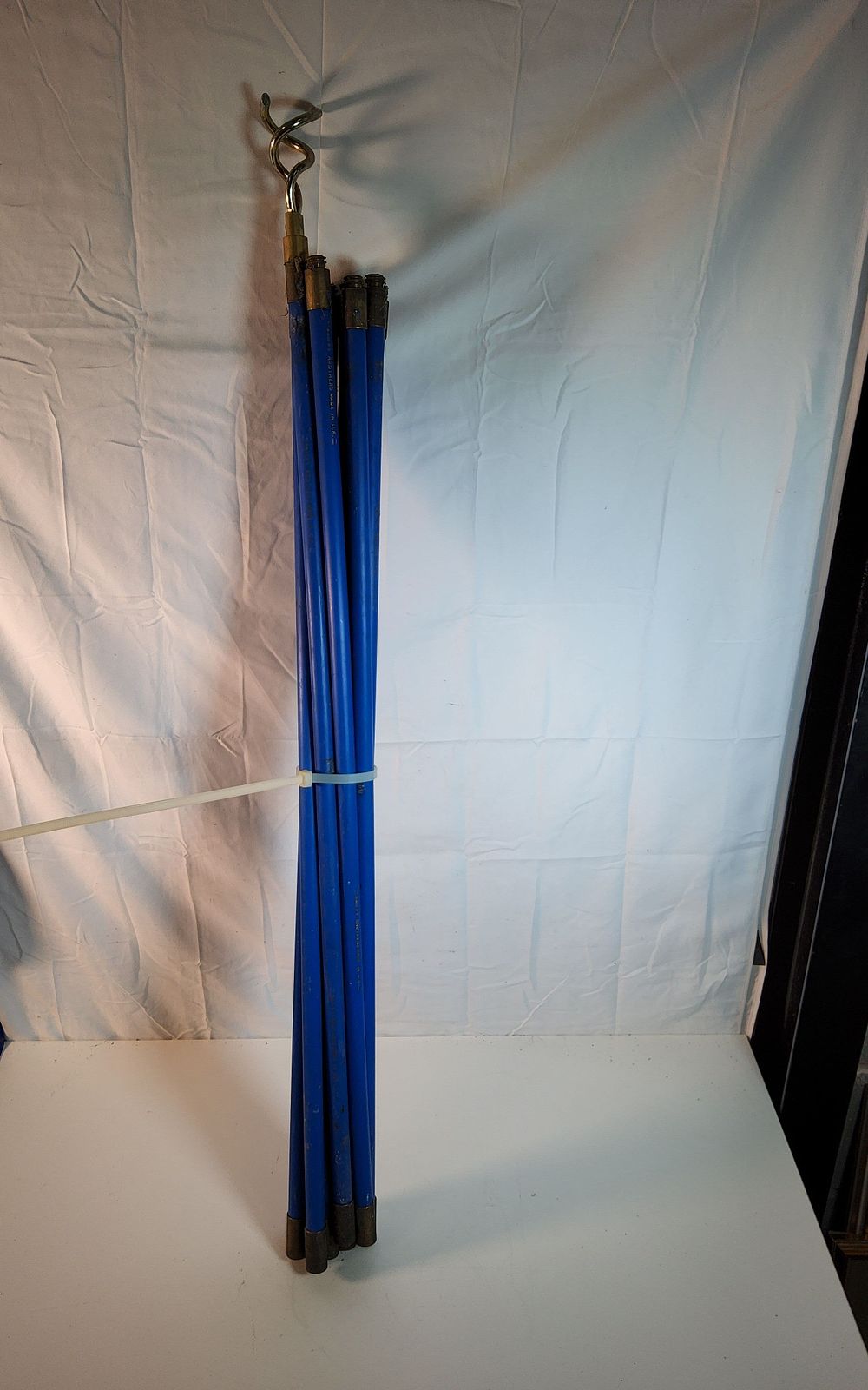 Lot 240: 10 modern drain rods with brass ends