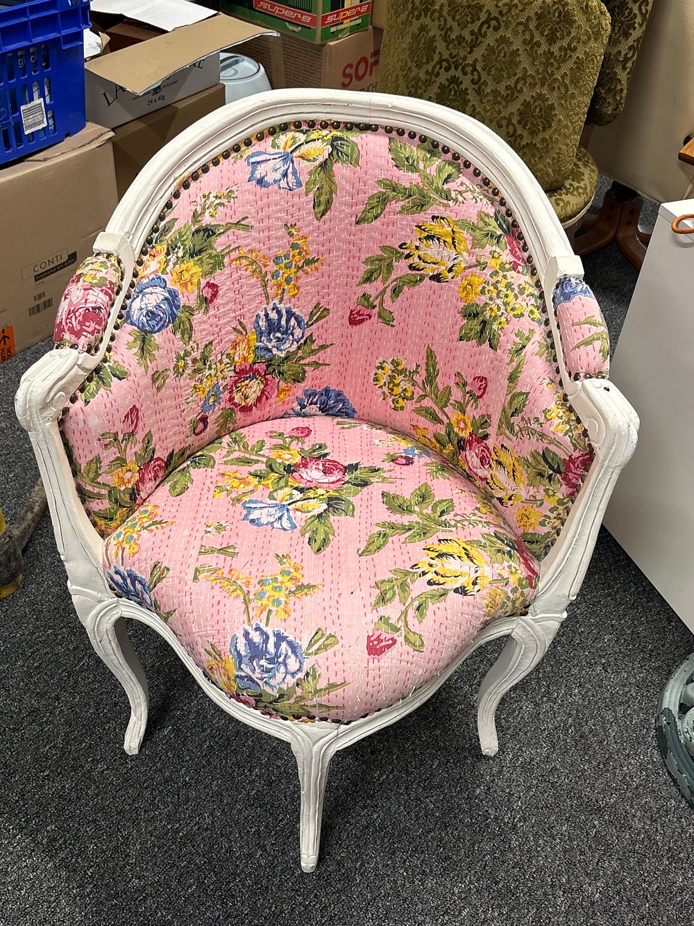 Lot 156: Bright Decorative Corner Chair