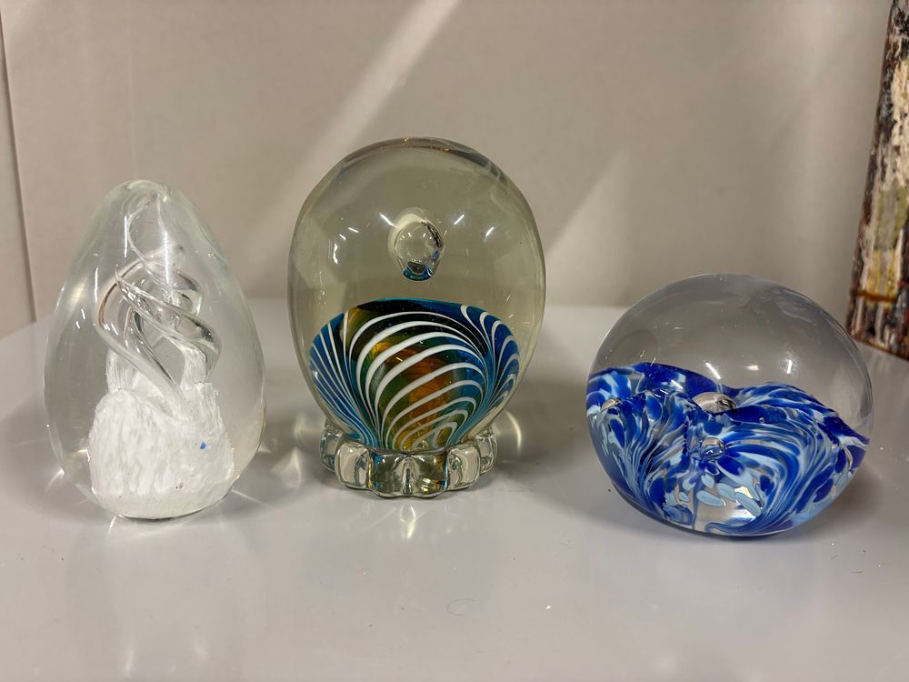 Lot 166: Three Glass Paperweights