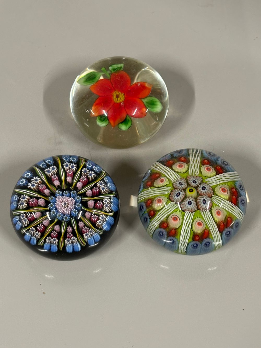 Lot 172: Three Glass Paperweights