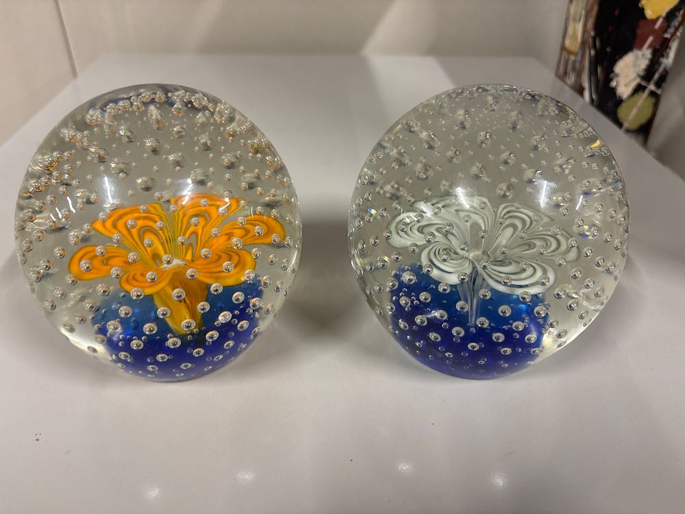 Lot 173: Two Large Murano Glass Paperweights
