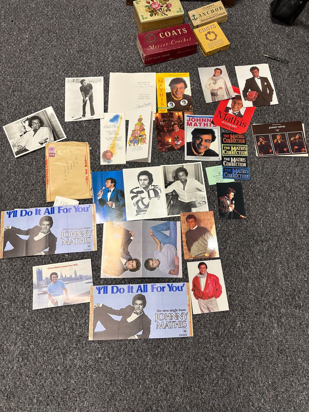 Lot 174: Johnny Mathis Memorabilia